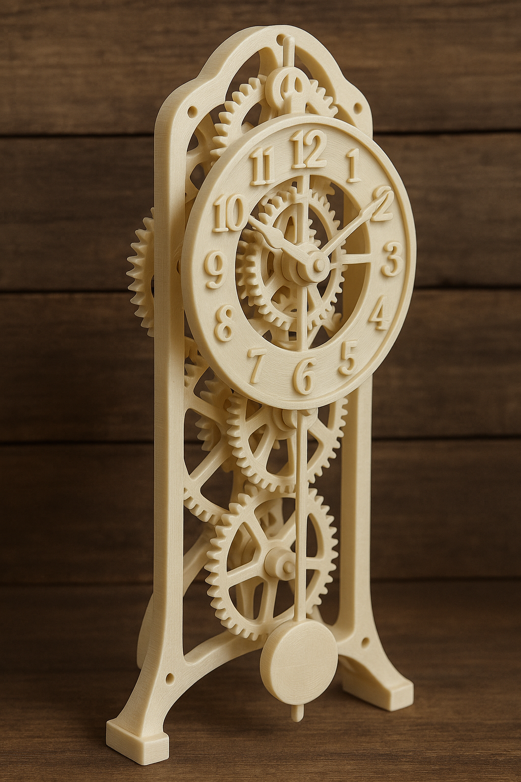 Drukowane mechanizmy zegarowe — rośnie moda na zegary z PLA, PETG i POM